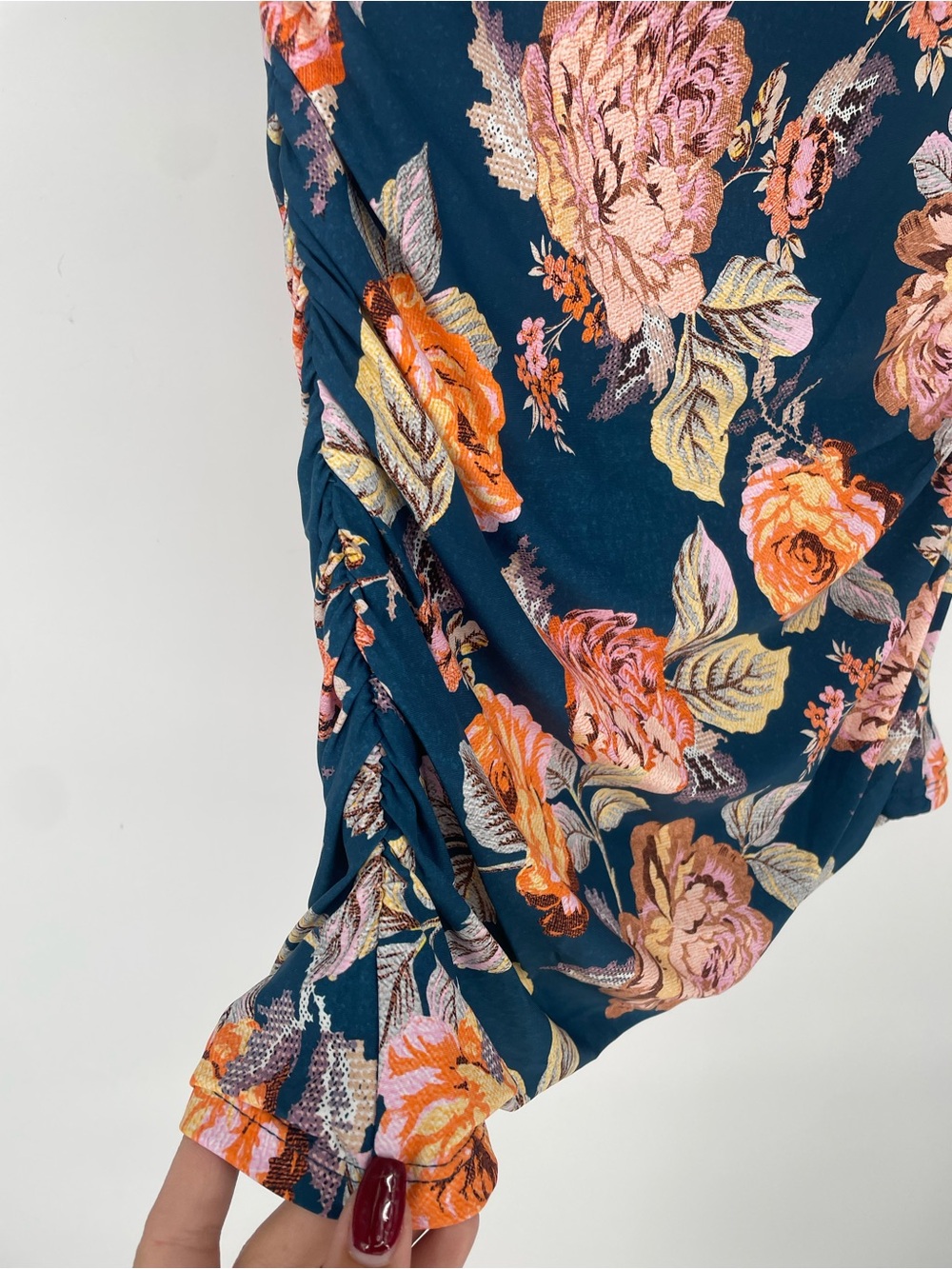 NWT Jantzen Rockin’ Moroccan One Piece Vamp Swimdress Ruched Sides Floral Print - Picture 4 of 11